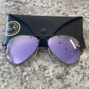 Purple Ray-Ban Aviators